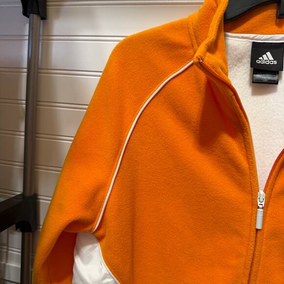 Adidas Tennessee Vols Zip Up Fleece & Nylon Jacket Size L - Picture 4 of 11